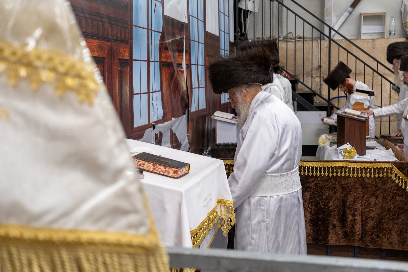 ראש השנה בחצר פינסק קרלין | צילום: א.פ.ק.