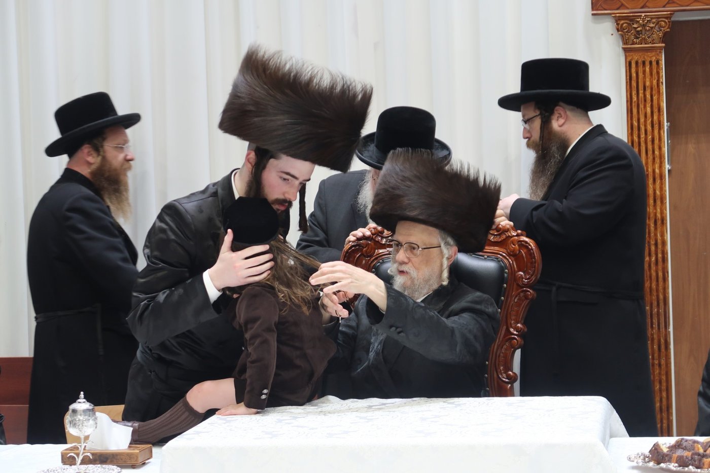 שמחת החלאקה לניני האדמו"ר מסערט ויז'ניץ שליט"א