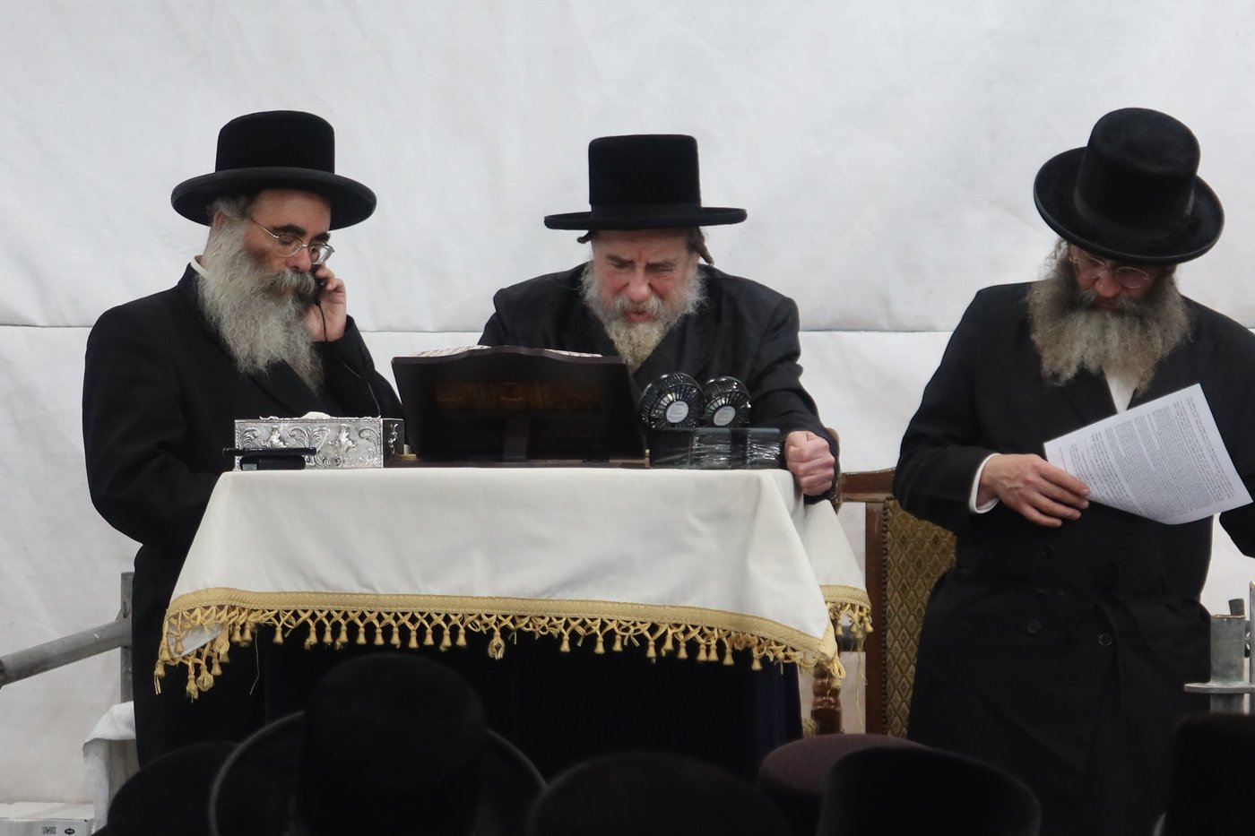 האדמו"ר מרחמסטריווקא שליט"א בתשליך | צילום: מאיר שמחה שטיגליץ