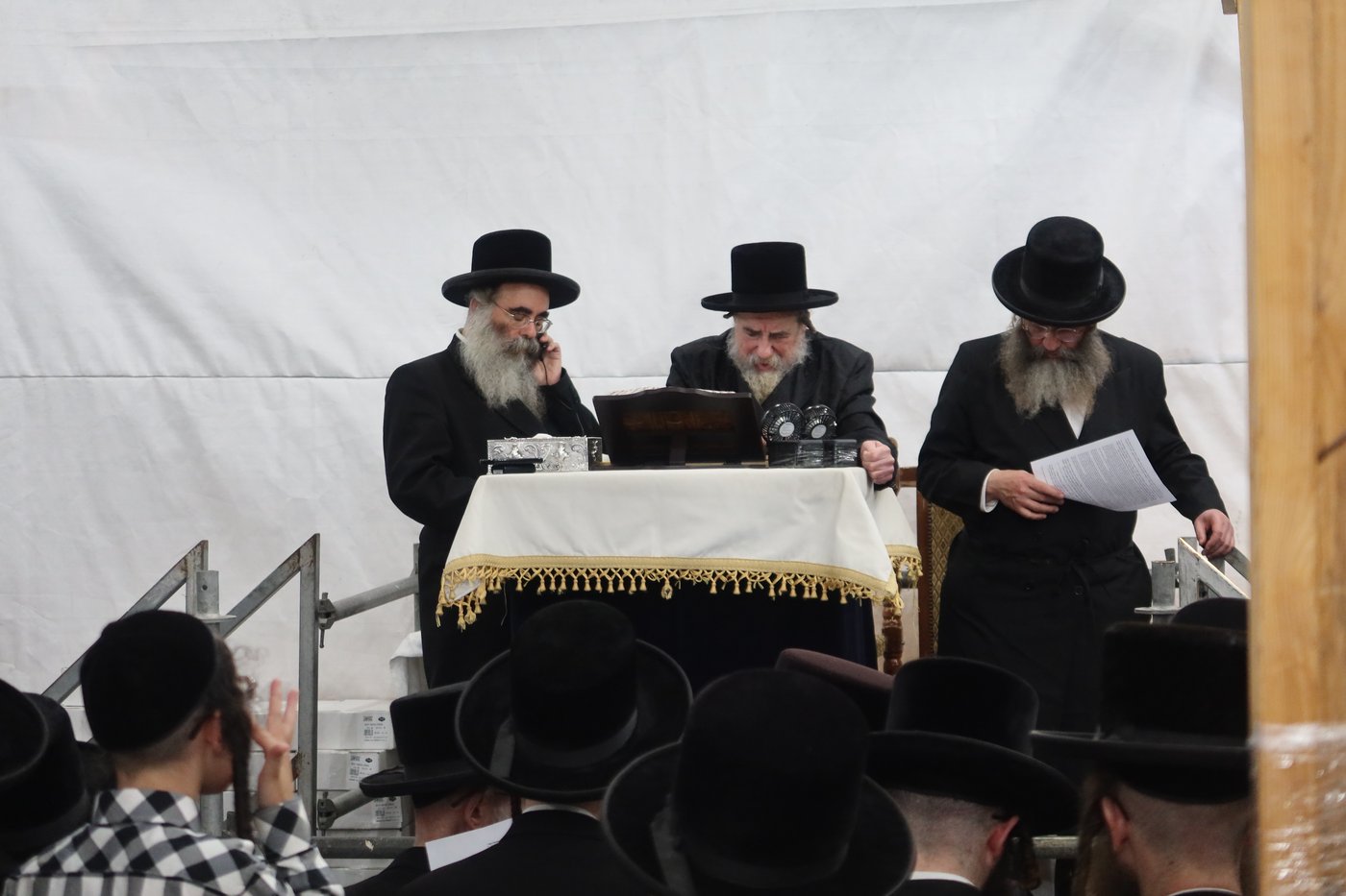 האדמו"ר מרחמסטריווקא שליט"א בתשליך | צילום: מאיר שמחה שטיגליץ