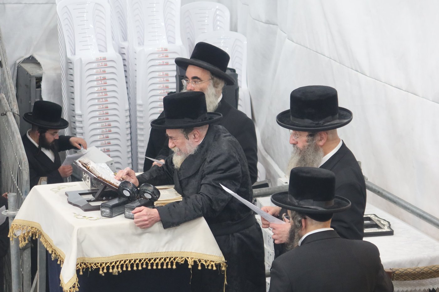 האדמו"ר מרחמסטריווקא שליט"א בתשליך | צילום: מאיר שמחה שטיגליץ