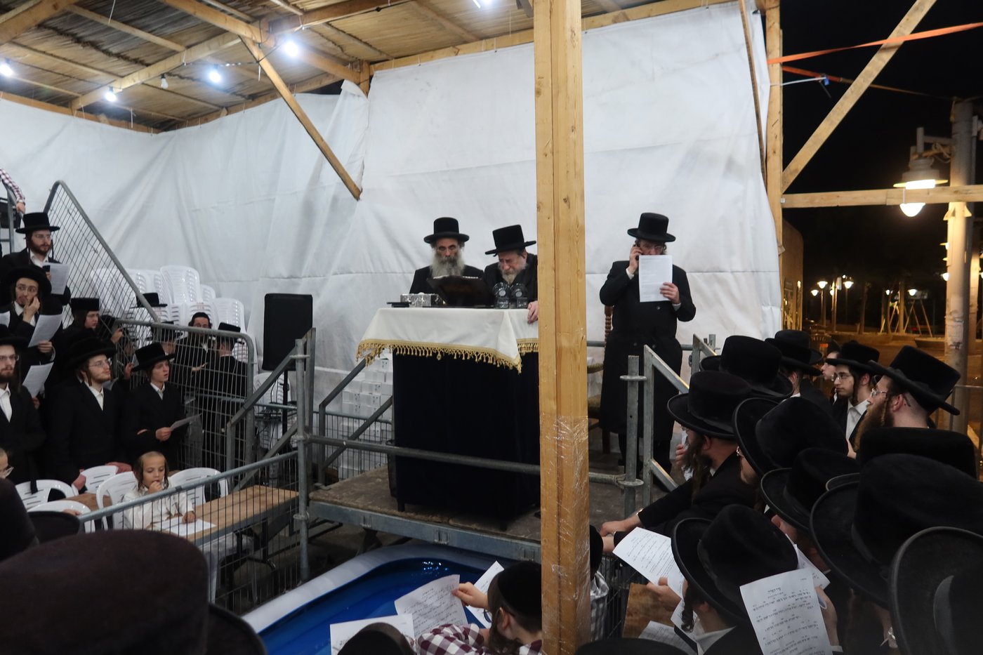האדמו"ר מרחמסטריווקא שליט"א בתשליך | צילום: מאיר שמחה שטיגליץ