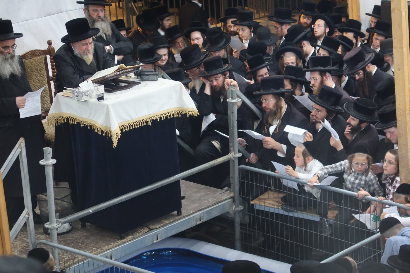 האדמו"ר מרחמסטריווקא שליט"א בתשליך | צילום: מאיר שמחה שטיגליץ