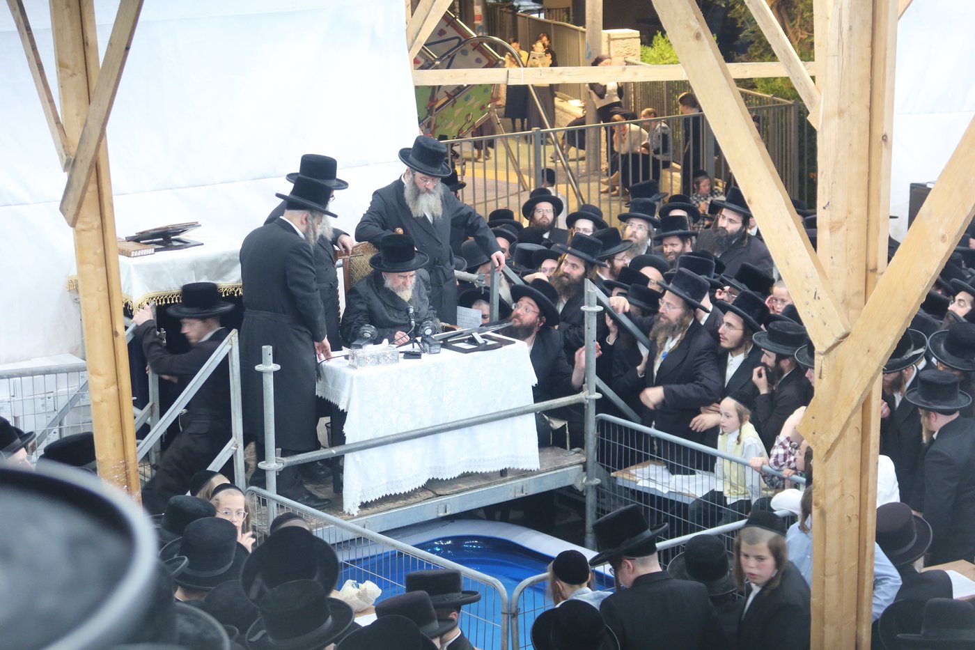 האדמו"ר מרחמסטריווקא שליט"א בתשליך | צילום: מאיר שמחה שטיגליץ