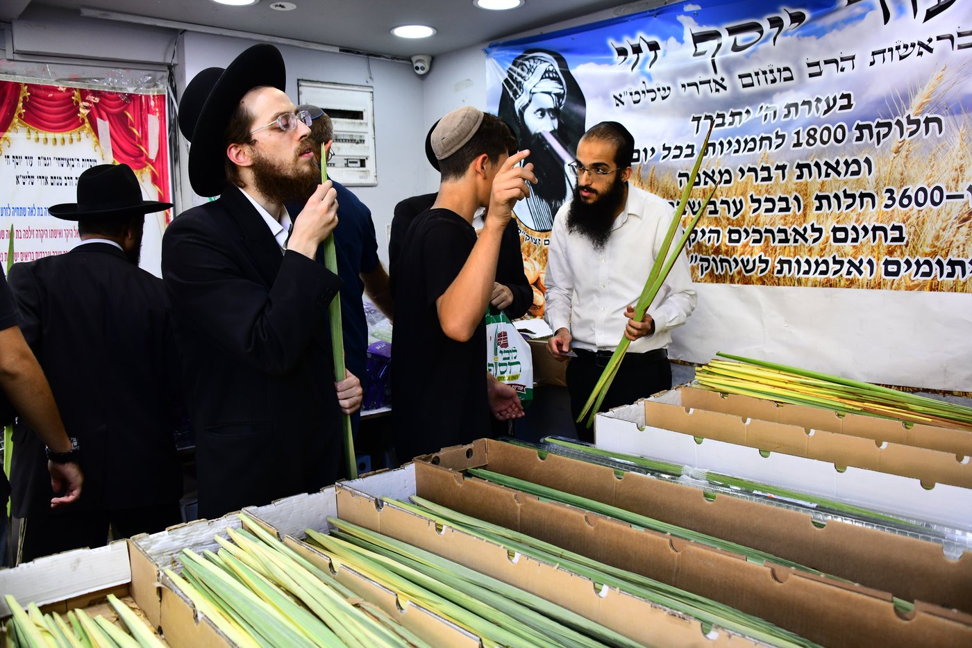 הכנות לחג הסוכות בבני ברק
