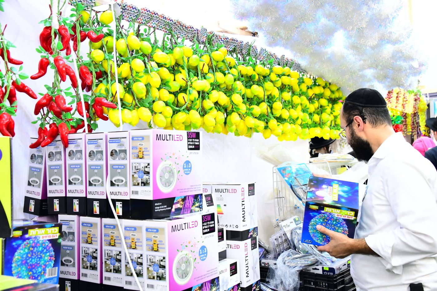 הכנות לחג הסוכות בבני ברק