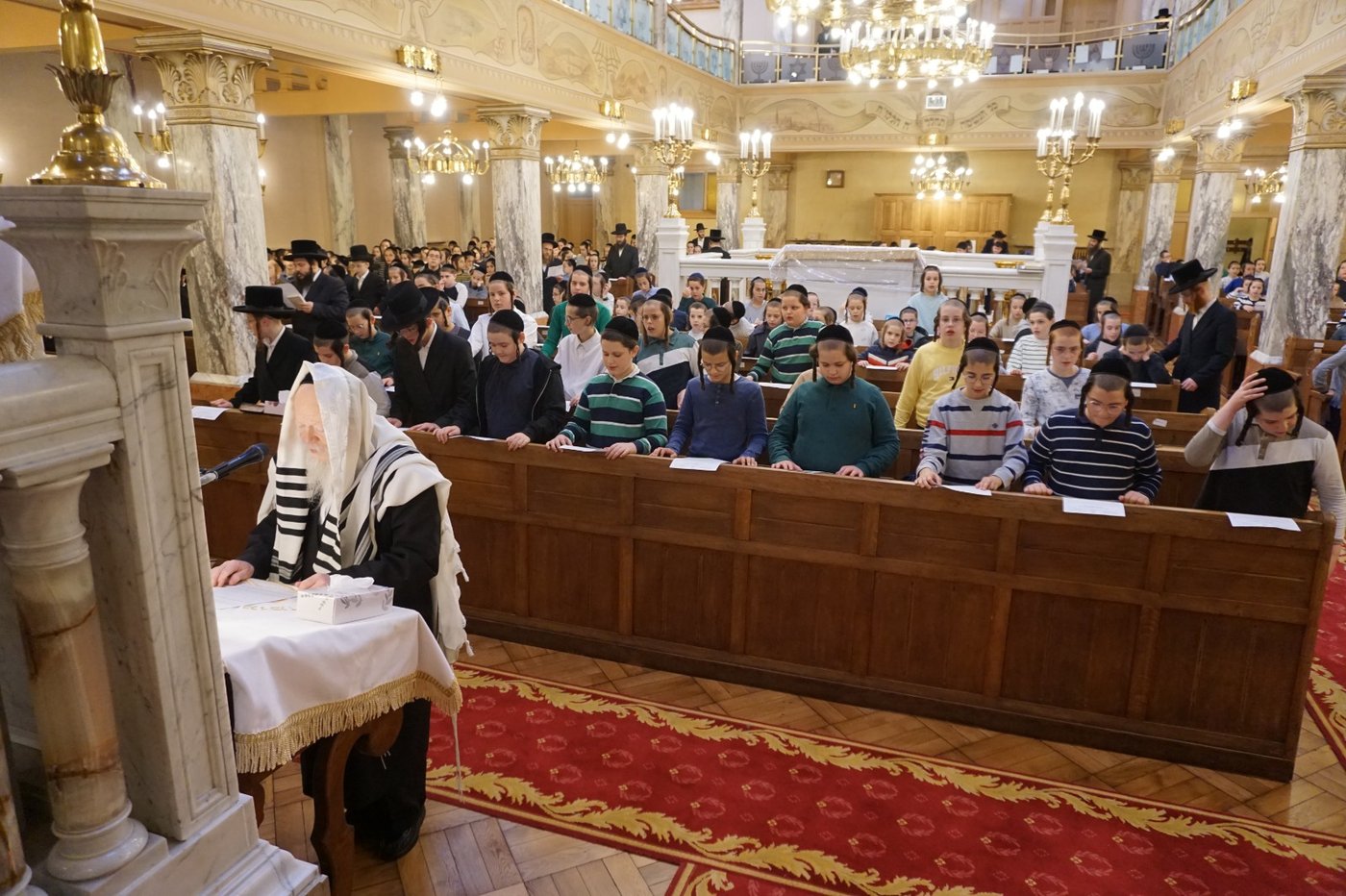 עצרת תפילה בהשתתפות ילדי אנטווערפן | צילום: באדיבות המצלם