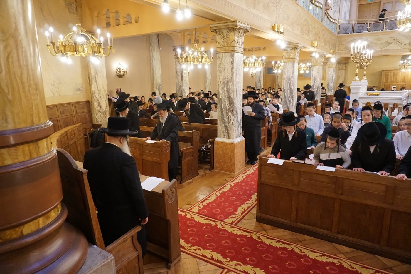 עצרת תפילה בהשתתפות ילדי אנטווערפן | צילום: באדיבות המצלם