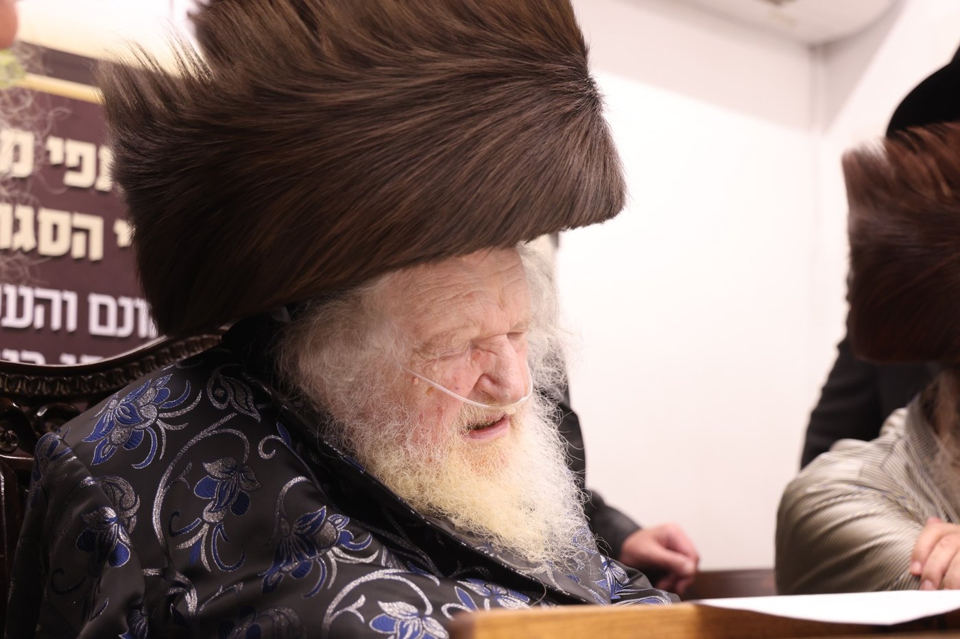 המעמד במעונו של הגאון רבי משה שטרנבוך שליט"א