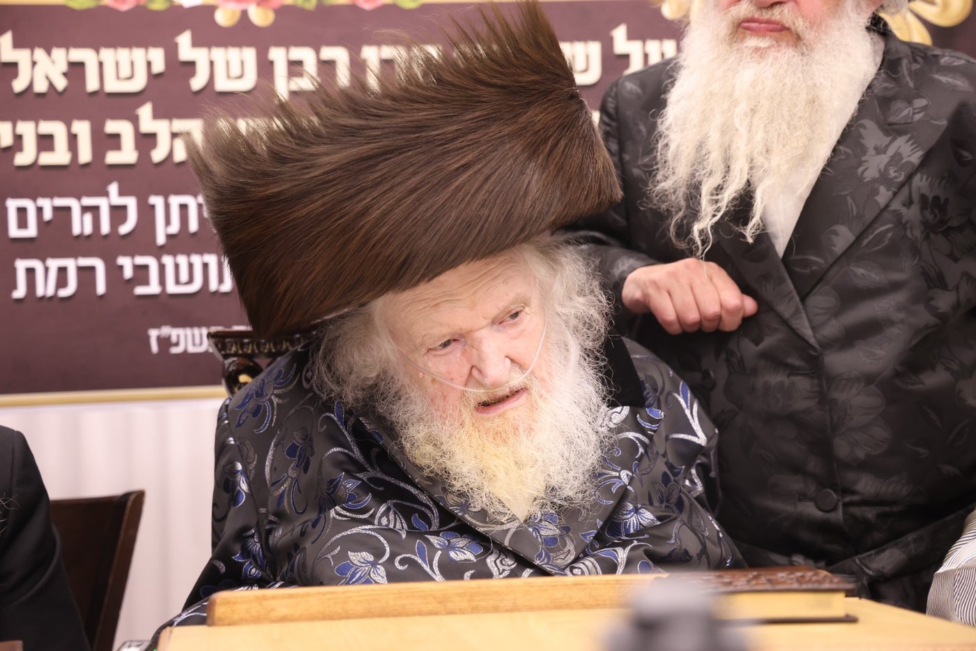 המעמד במעונו של הגאון רבי משה שטרנבוך שליט"א