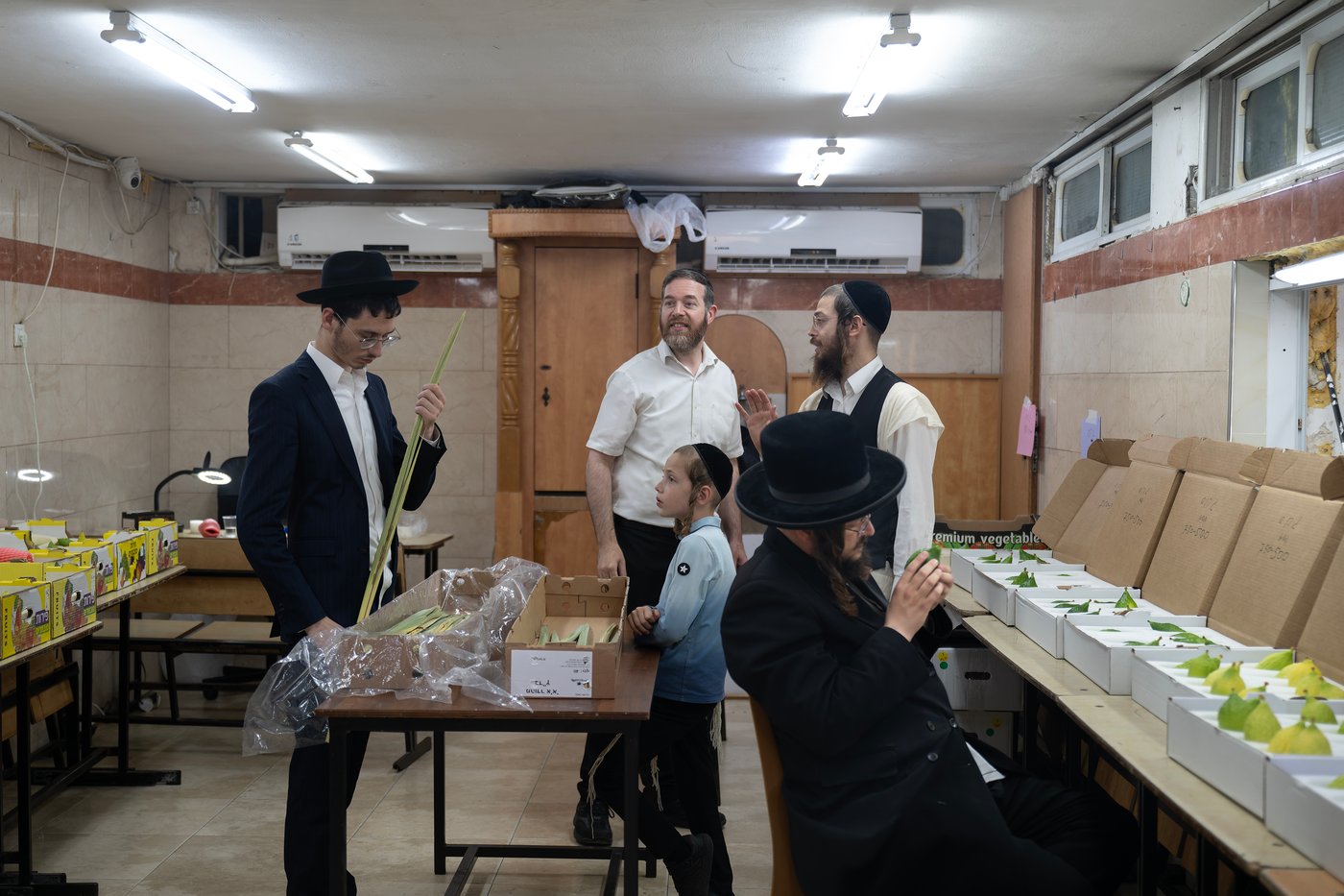 דוכני ארבעת המינים בבני ברק