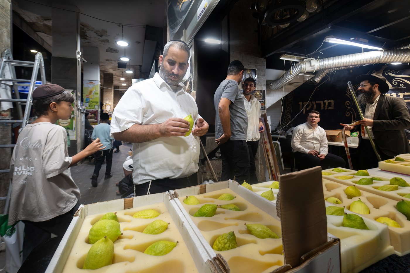 דוכני ארבעת המינים בבני ברק