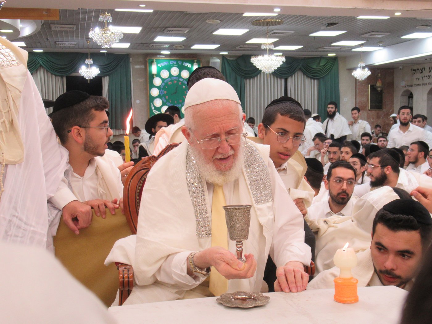 מוצאי יום הכיפורים בישיבת כסא רחמים | צילום: מושיק ובני כ.