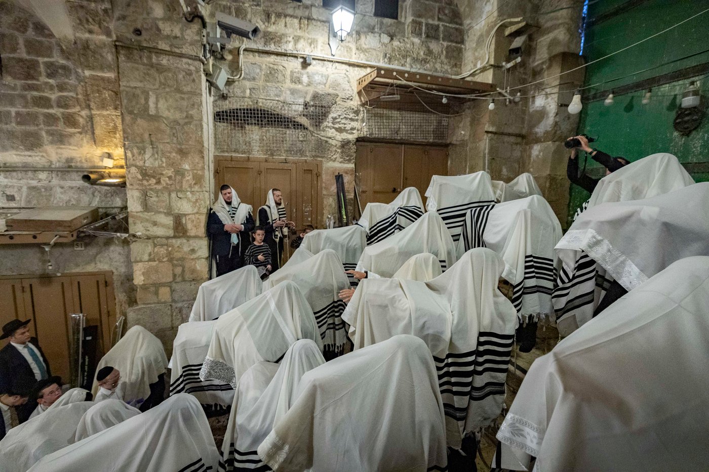 תפילת חול המועד סוכות בעיר העתיקה בירושלים | צילום: חיים גולדברג, פלאש 90
