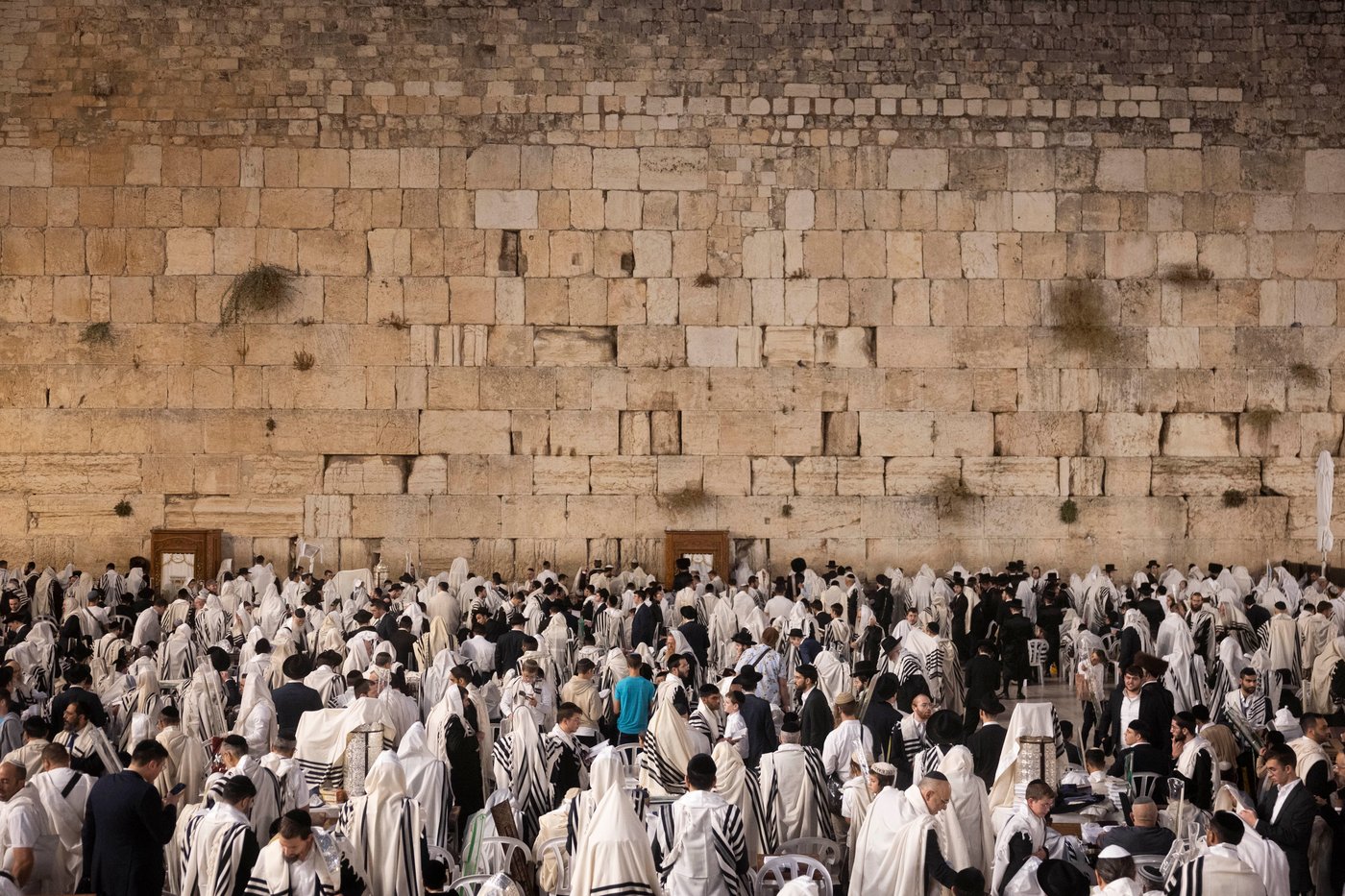 תפילת חול המועד סוכות בכותל המערבי | צילום: חיים גולדברג, פלאש 90