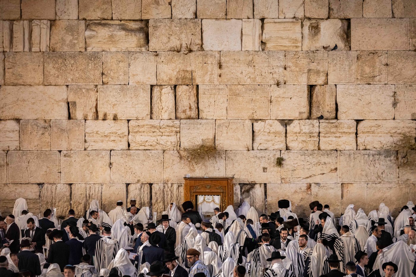 תפילת חול המועד סוכות בכותל המערבי | צילום: חיים גולדברג, פלאש 90