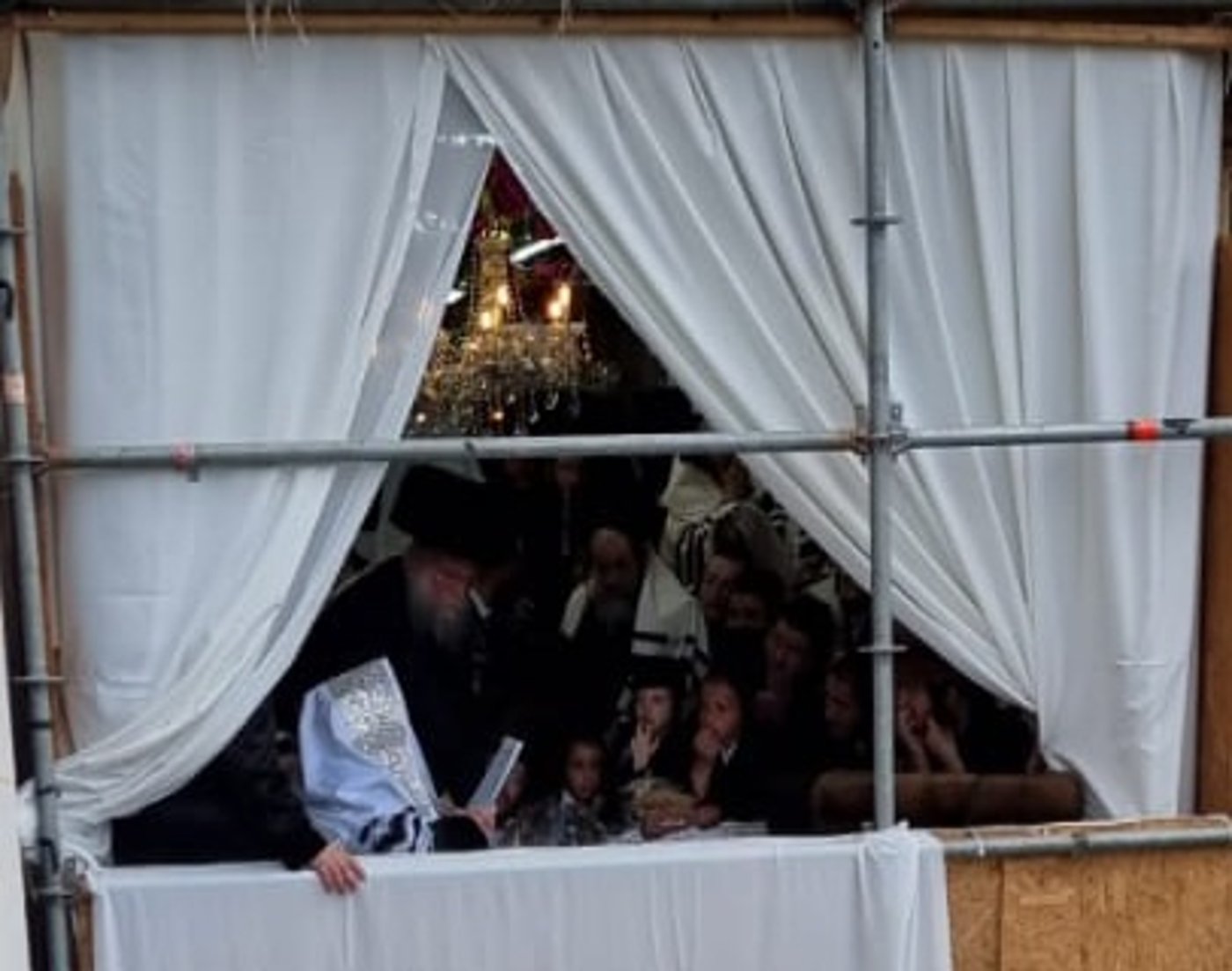 האדמו"ר מויז'ניץ שליט"א בנענועי ארבעת המינים בחול המועד סוכות