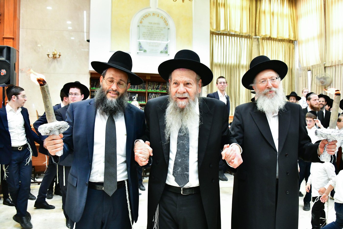 הגרמ"ש אדלשטיין שליט"א בשמחת בית השואבה | צילום: שוקי לרר