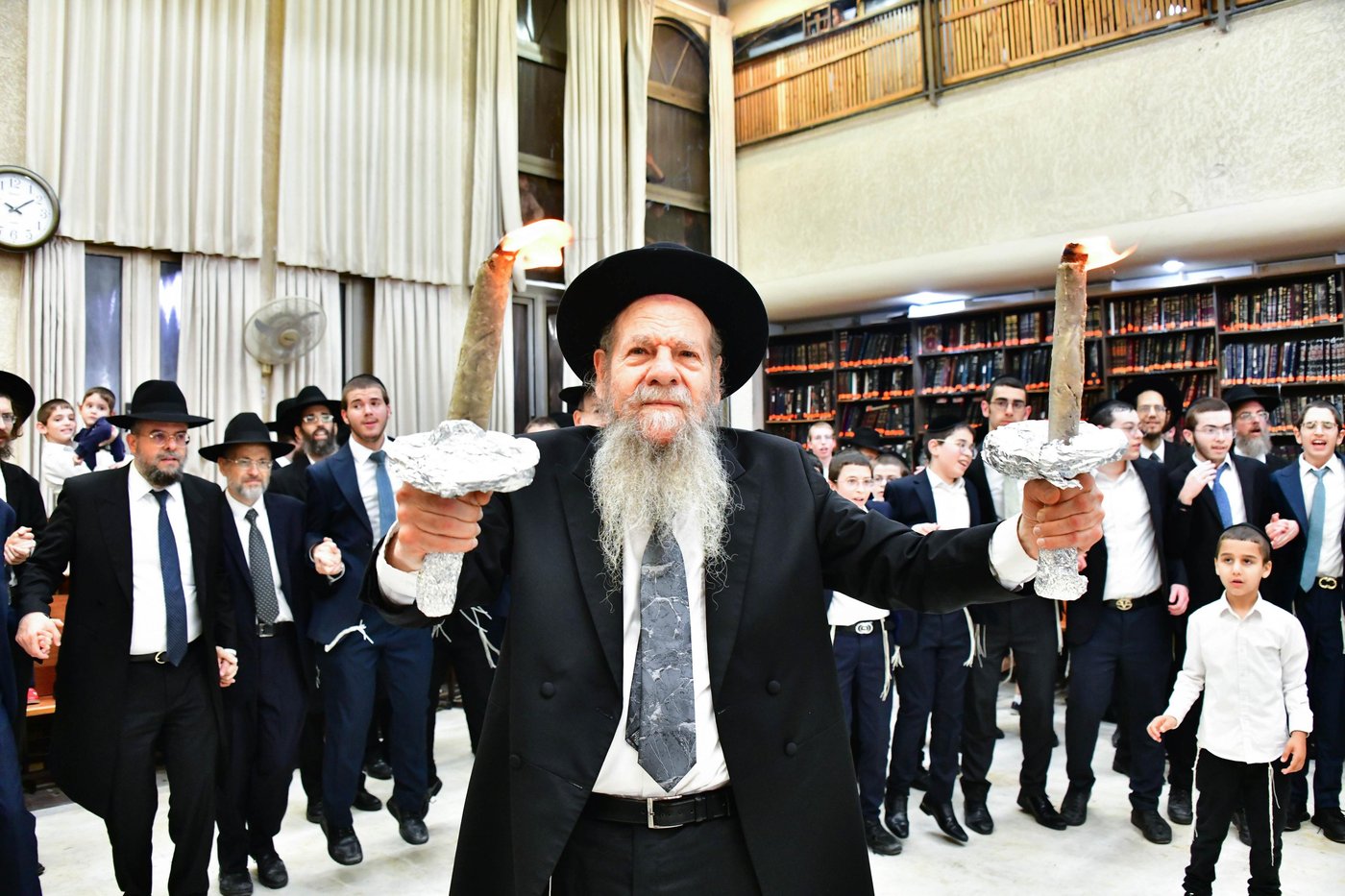 הגרמ"ש אדלשטיין שליט"א בשמחת בית השואבה | צילום: שוקי לרר