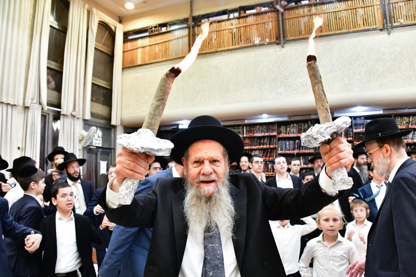 הגרמ"ש אדלשטיין שליט"א בשמחת בית השואבה | צילום: שוקי לרר