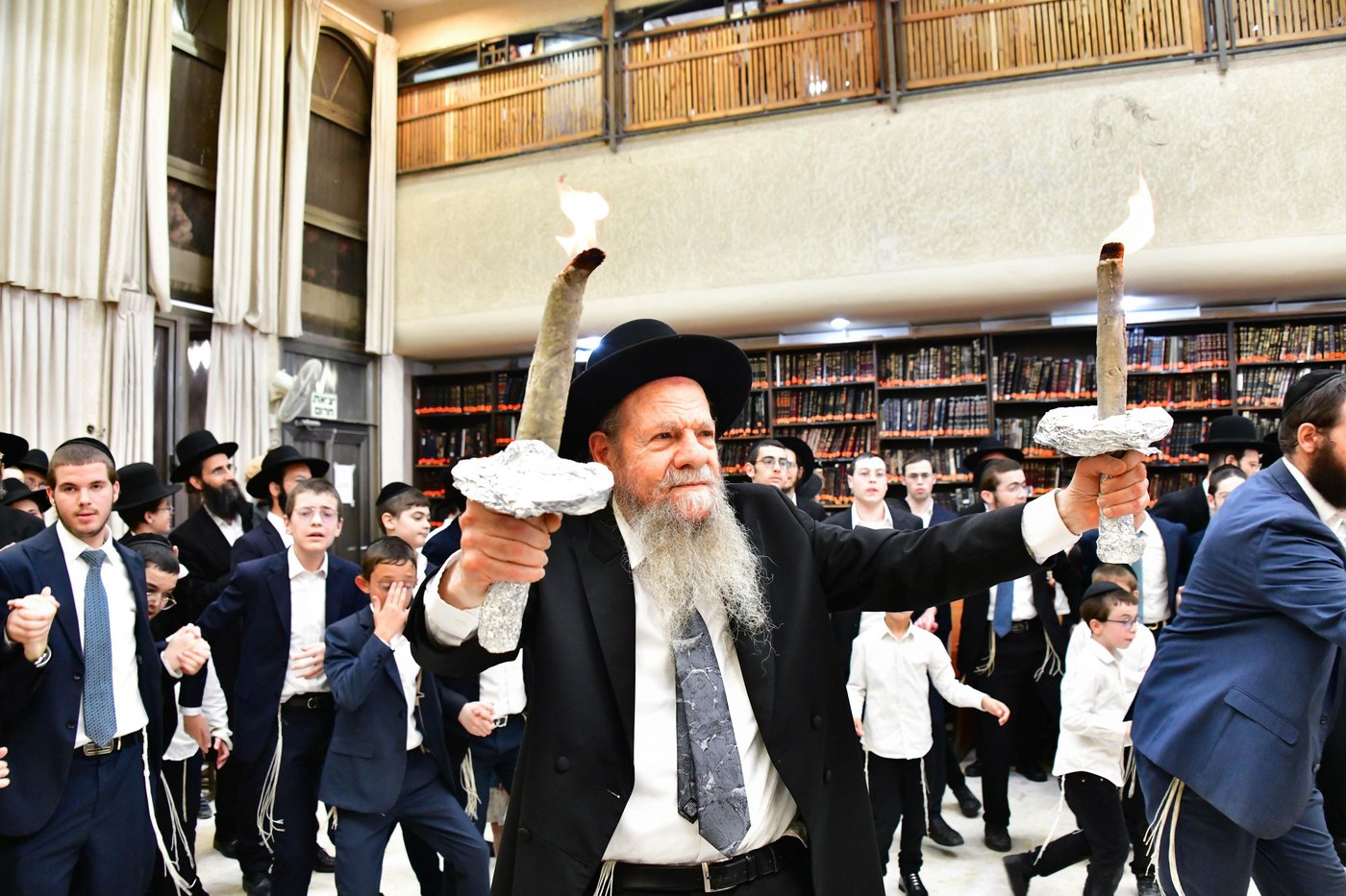 הגרמ"ש אדלשטיין שליט"א בשמחת בית השואבה | צילום: שוקי לרר