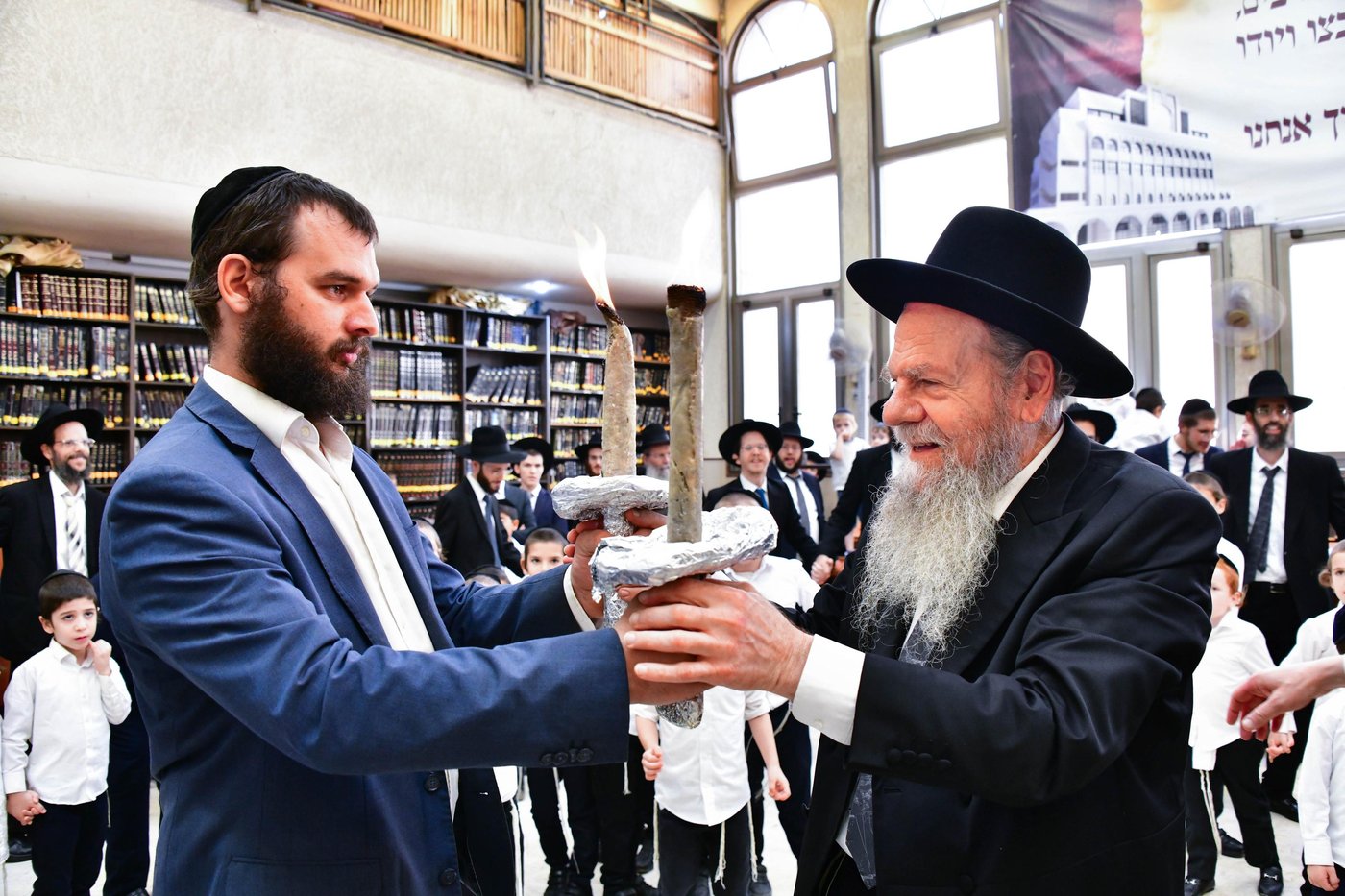 הגרמ"ש אדלשטיין שליט"א בשמחת בית השואבה | צילום: שוקי לרר