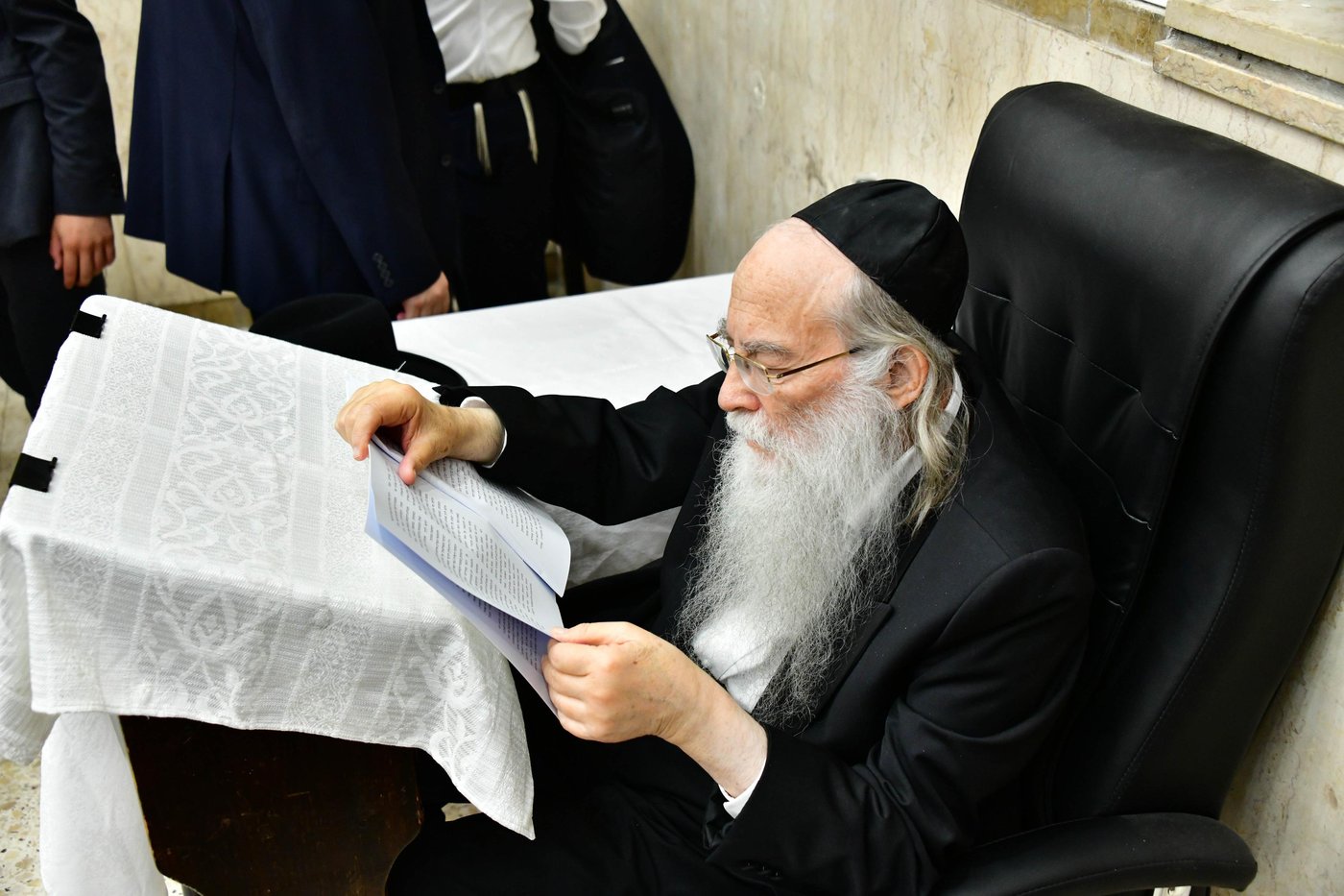 הגאון רבי צבי רוטברג שליט"א בשמחת בית השואבה | צילום: שוקי לרר