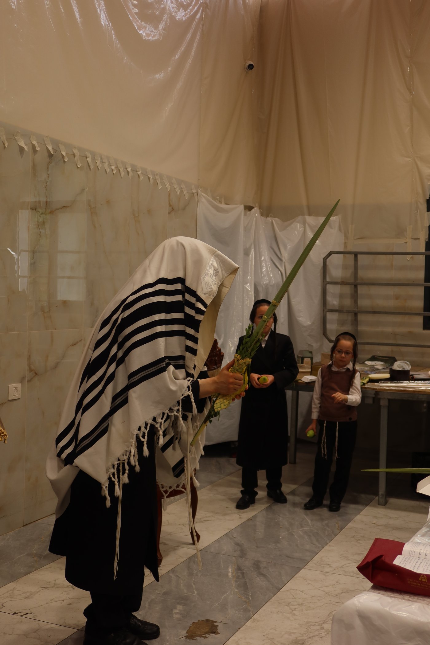סוכות בחצר זוועהיל | צילום: שימי פ.