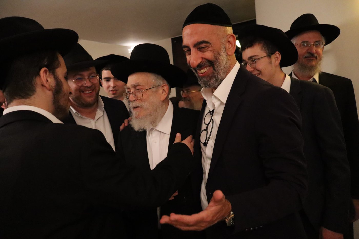 חול המועד סוכות אצל הגאון רבי בנימין דוד אלישיב שליט"א | צילום: באדיבות המצלם
