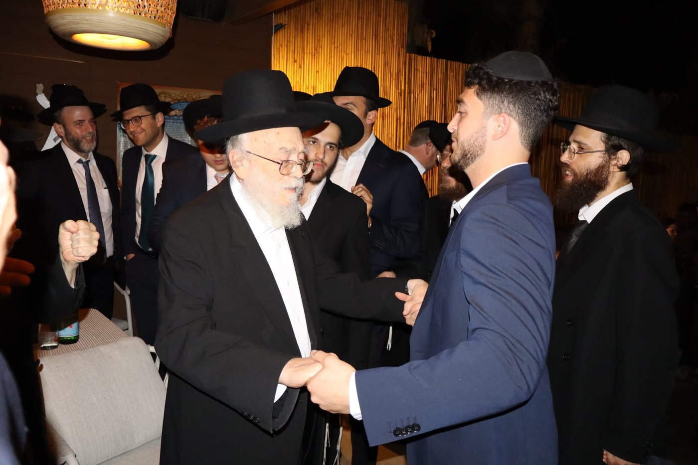 חול המועד סוכות אצל הגאון רבי בנימין דוד אלישיב שליט"א | צילום: באדיבות המצלם