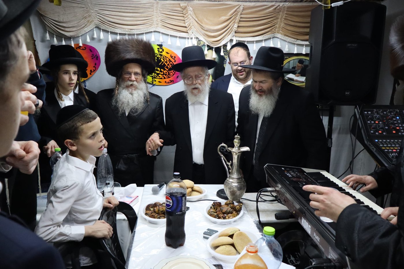 חול המועד סוכות אצל הגאון רבי בנימין דוד אלישיב שליט"א | צילום: באדיבות המצלם