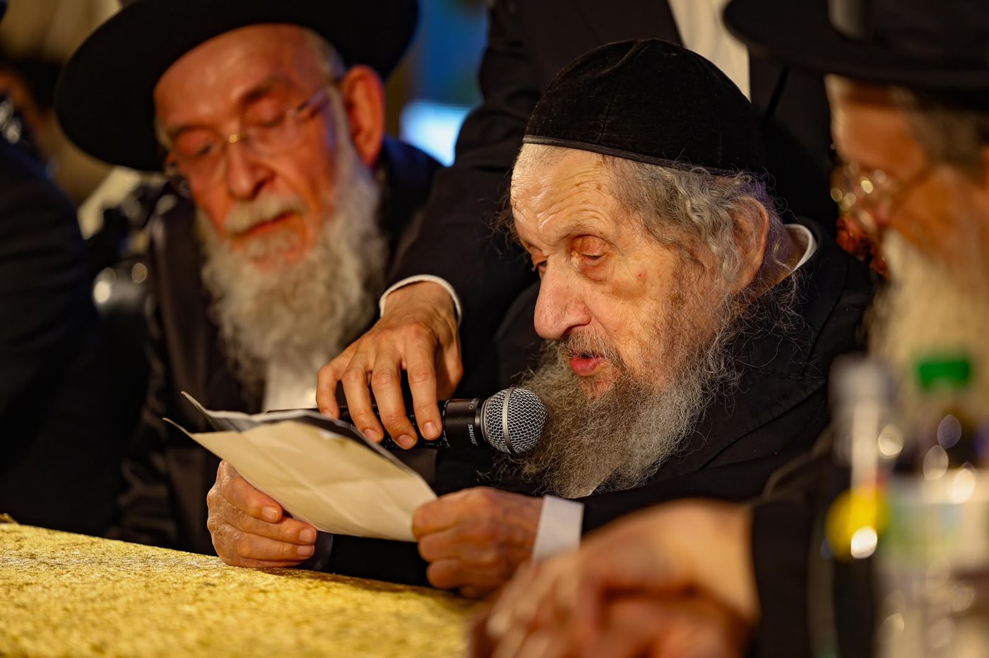 ריתחא דאורייתא בסוכתו של הגאון רבי דב לנדו שליט"א | צילום: ינון שובלי