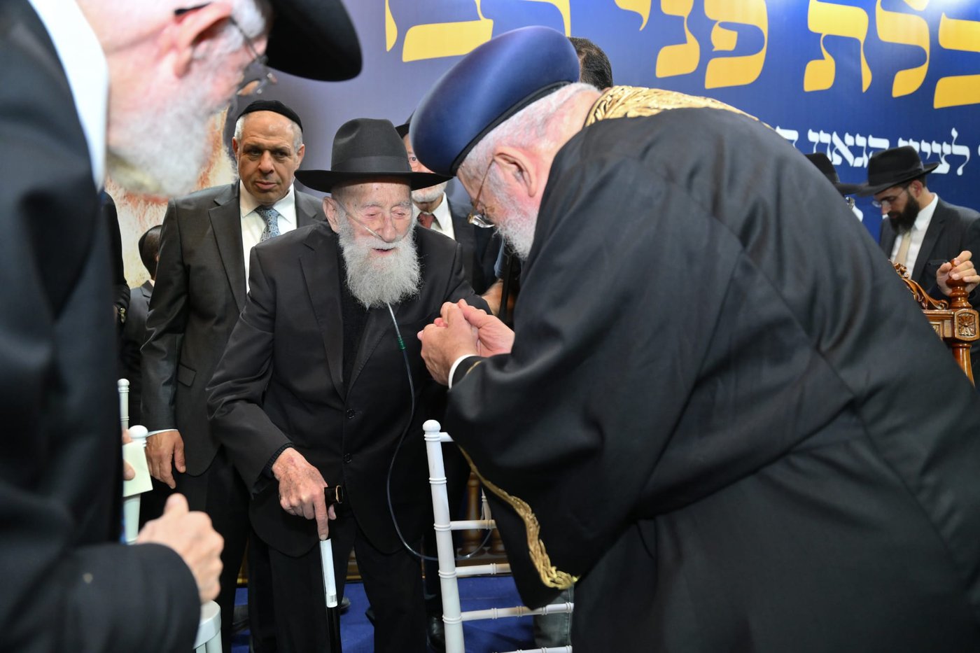 הקבלת פני רבו אצל הראשון לציון הגר"ש עמאר | צילום: שלומי בוארון