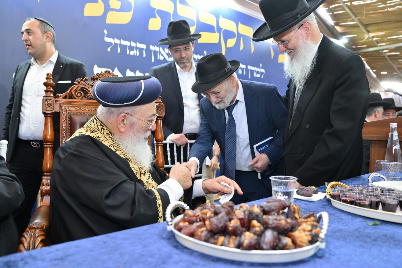הקבלת פני רבו אצל הראשון לציון הגר"ש עמאר | צילום: שלומי בוארון