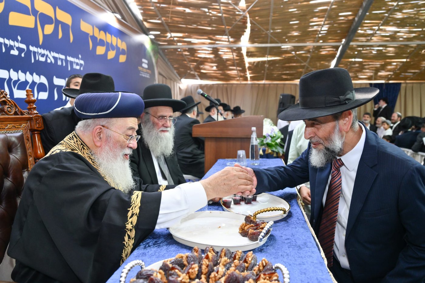 הקבלת פני רבו אצל הראשון לציון הגר"ש עמאר | צילום: שלומי בוארון
