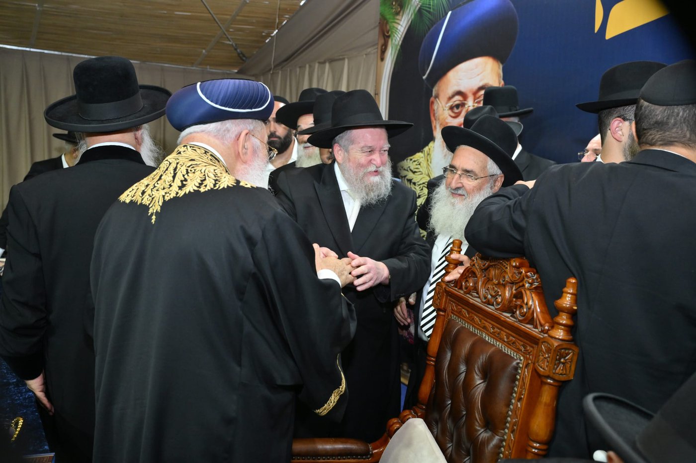 הקבלת פני רבו אצל הראשון לציון הגר"ש עמאר | צילום: שלומי בוארון