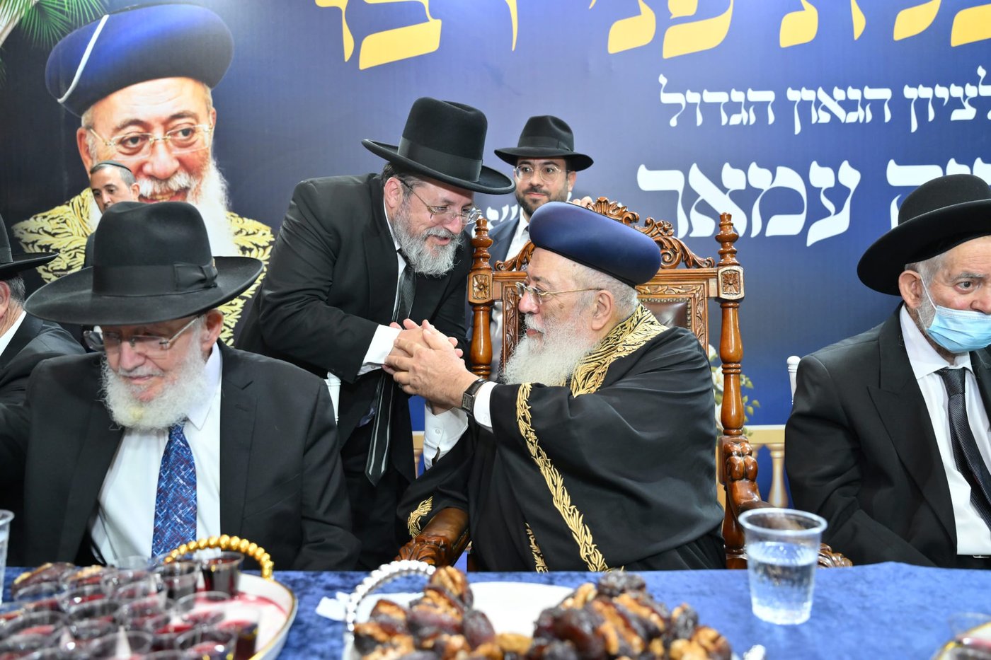 הקבלת פני רבו אצל הראשון לציון הגר"ש עמאר | צילום: שלומי בוארון