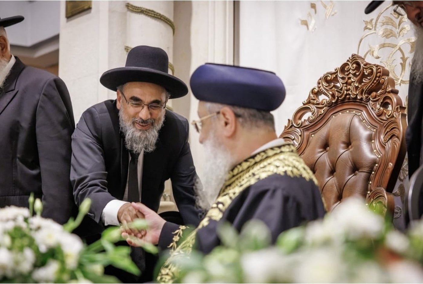 הקבלת פני רבו לראשון לציון הגר"ד יוסף