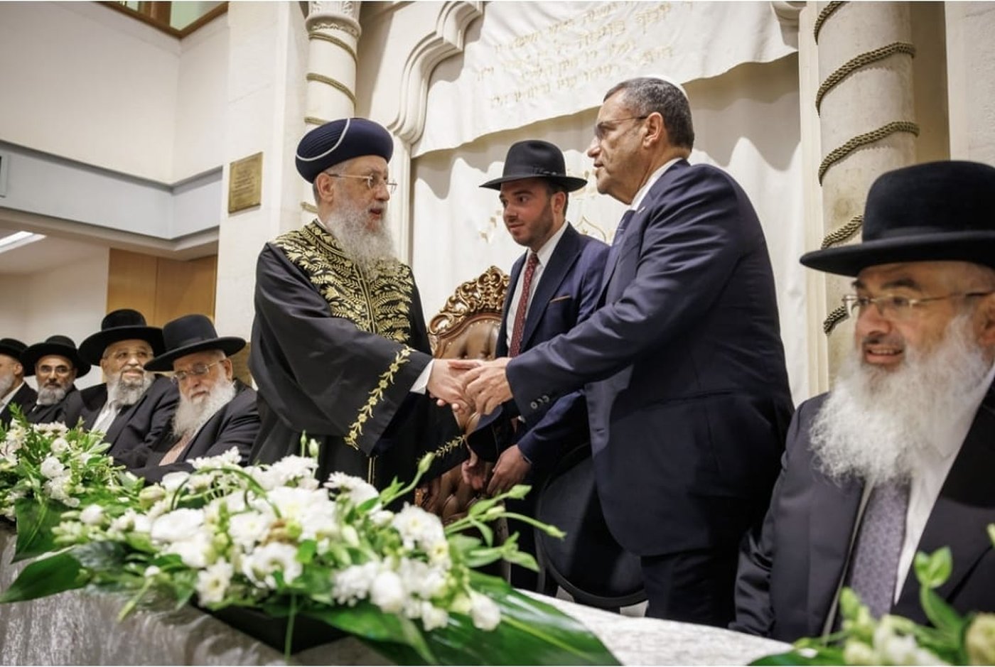 הקבלת פני רבו לראשון לציון הגר"ד יוסף