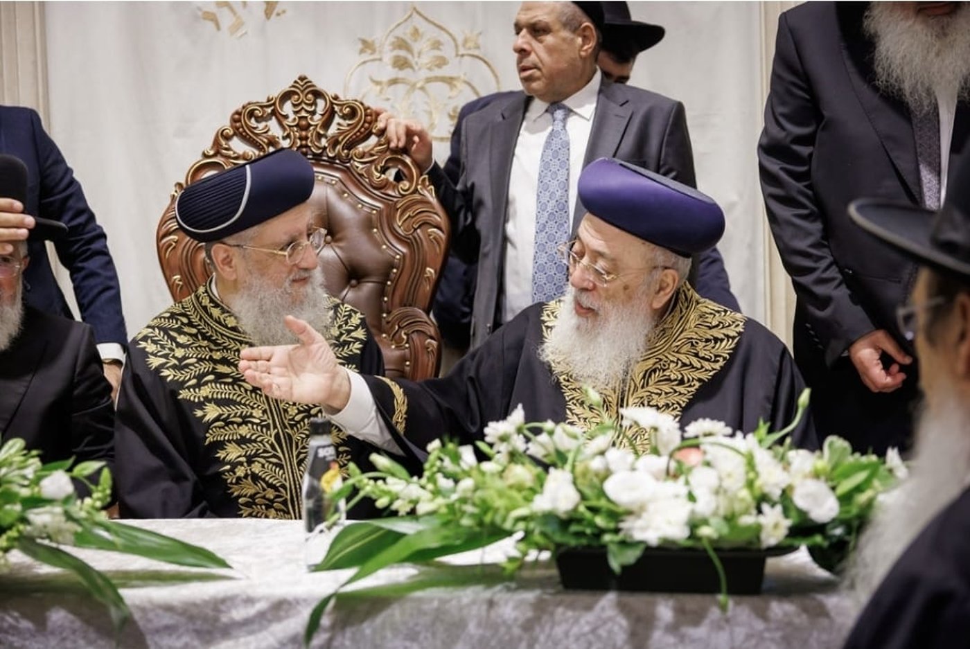 הקבלת פני רבו לראשון לציון הגר"ד יוסף