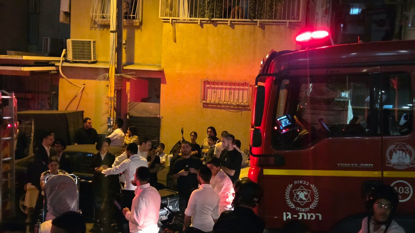 זירת השריפה במוסד הסיעודי בבני ברק