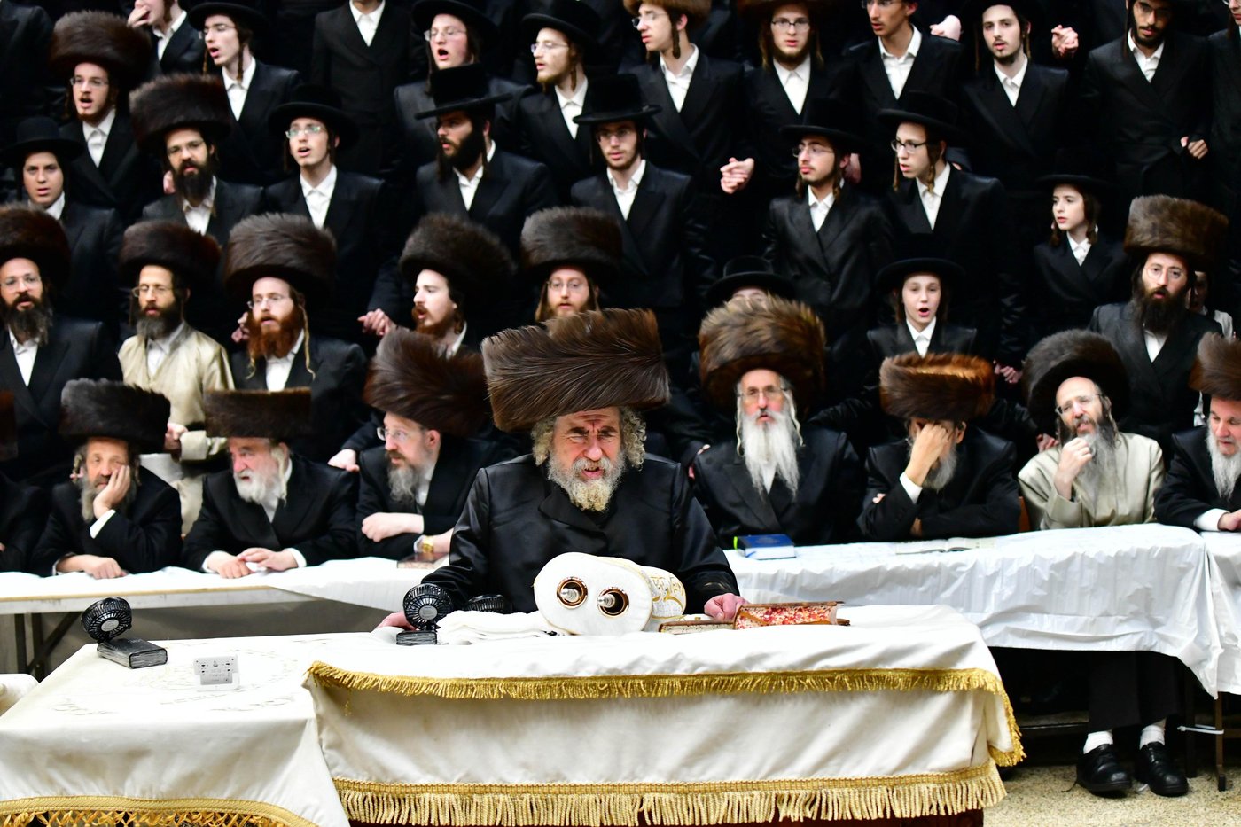הקפות שניות בחצר הקודש רחמסטריווקא | צילום: שוקי לרר