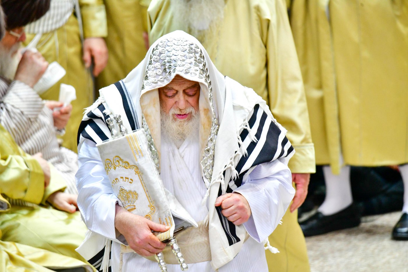 הקפות שניות בחצר הקודש תולדות אהרן | צילום: שוקי לרר