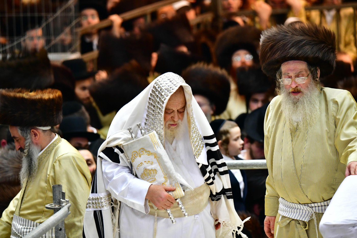 הקפות שניות בחצר הקודש תולדות אהרן | צילום: שוקי לרר