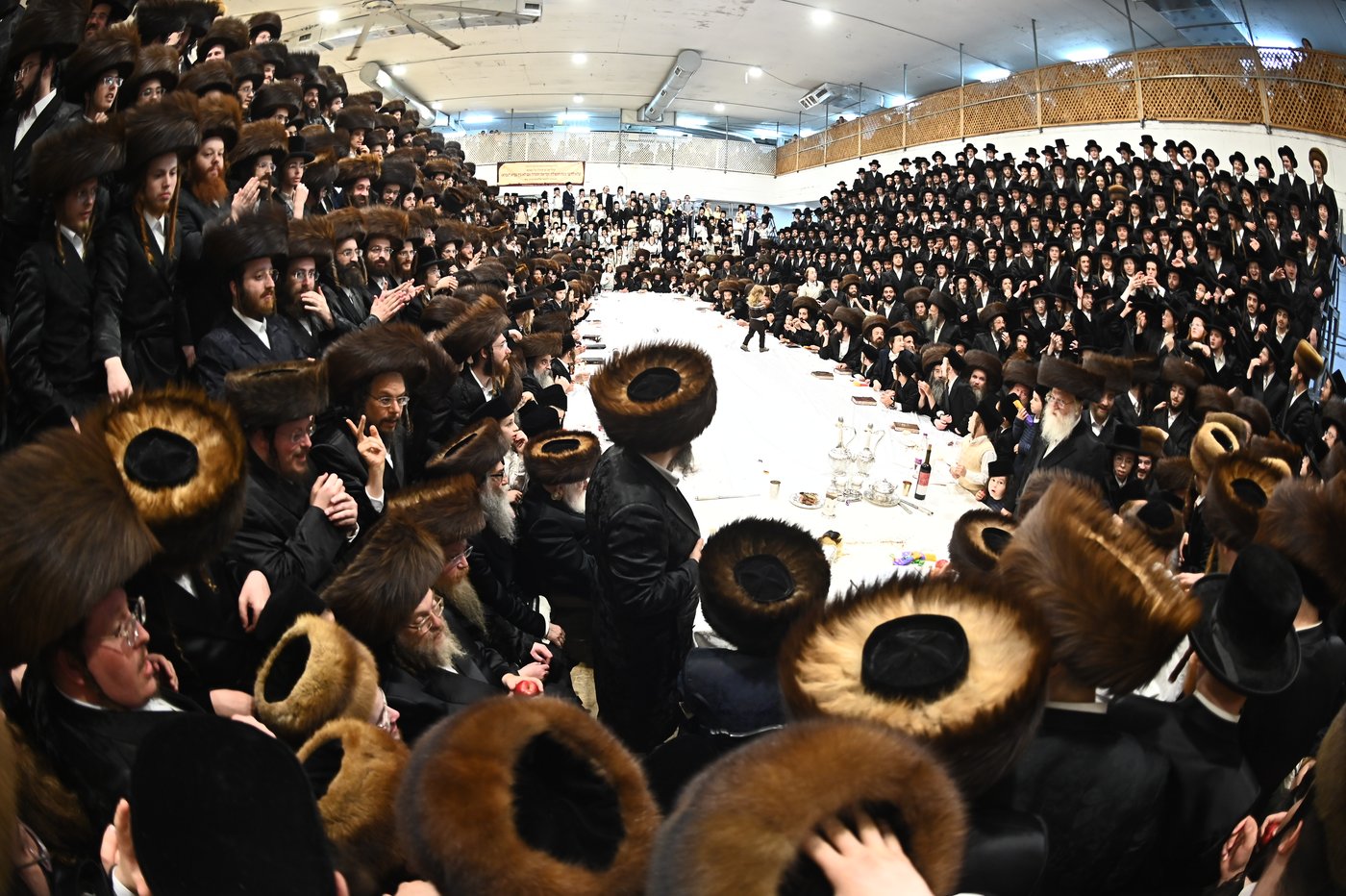 האדמו"ר ממכנובקא בעלזא שליט"א בטיש נעילת החג | צילום: שוקי לרר