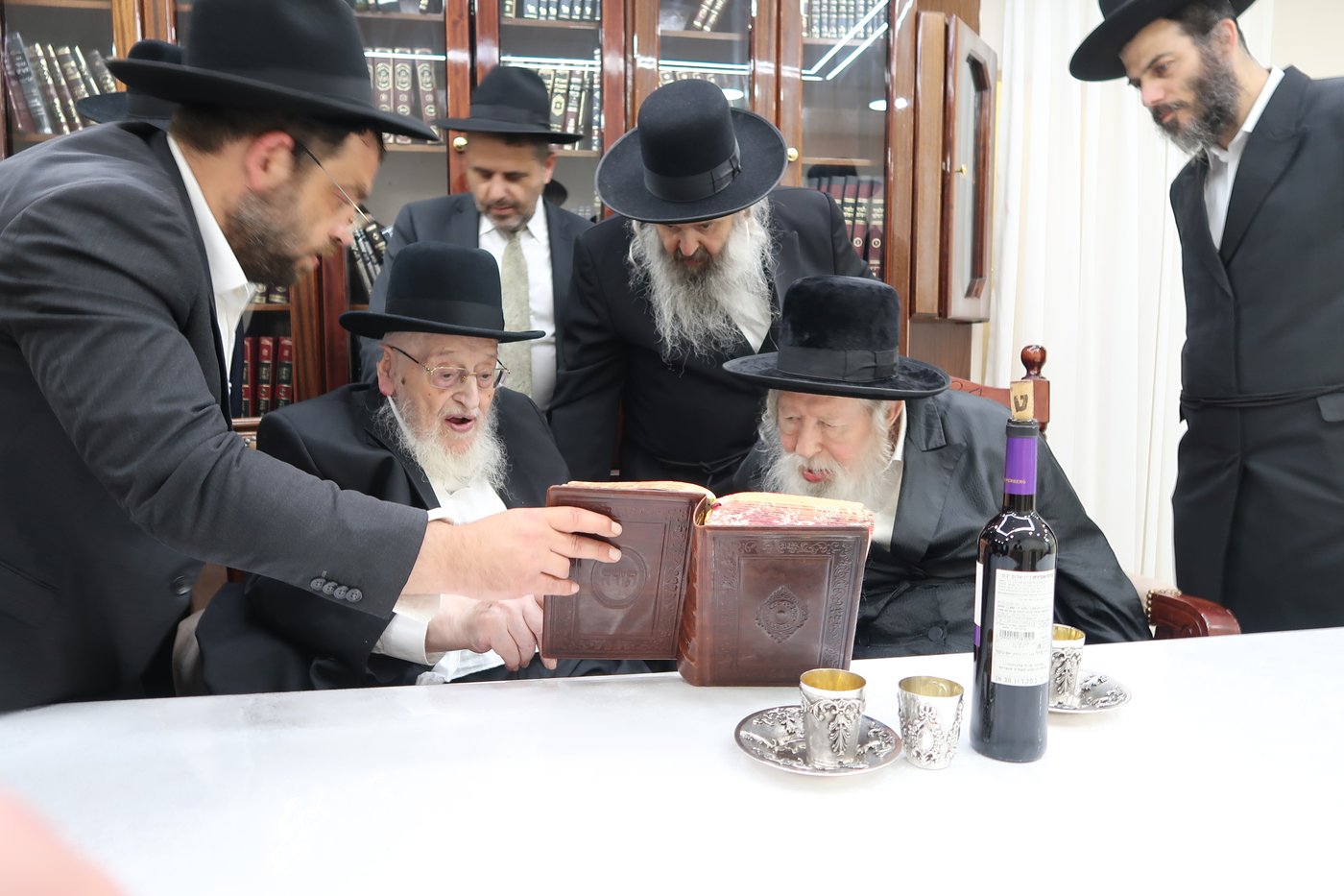 הגאון רבי מאיר צבי ברגמן שליט"א בביקור אצל כ"ק האדמו"ר מגור שליט"א