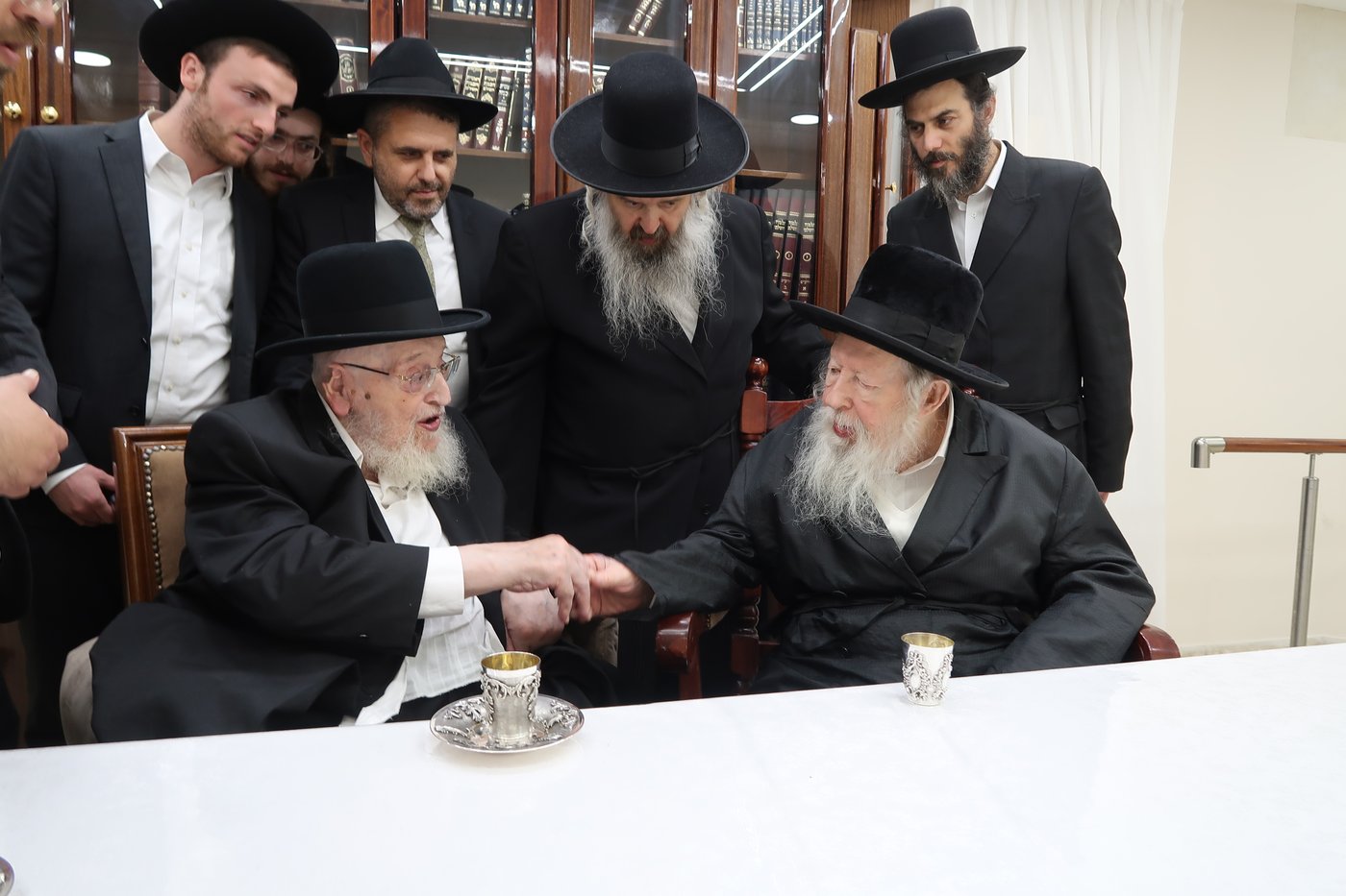 הגאון רבי מאיר צבי ברגמן שליט"א בביקור אצל כ"ק האדמו"ר מגור שליט"א