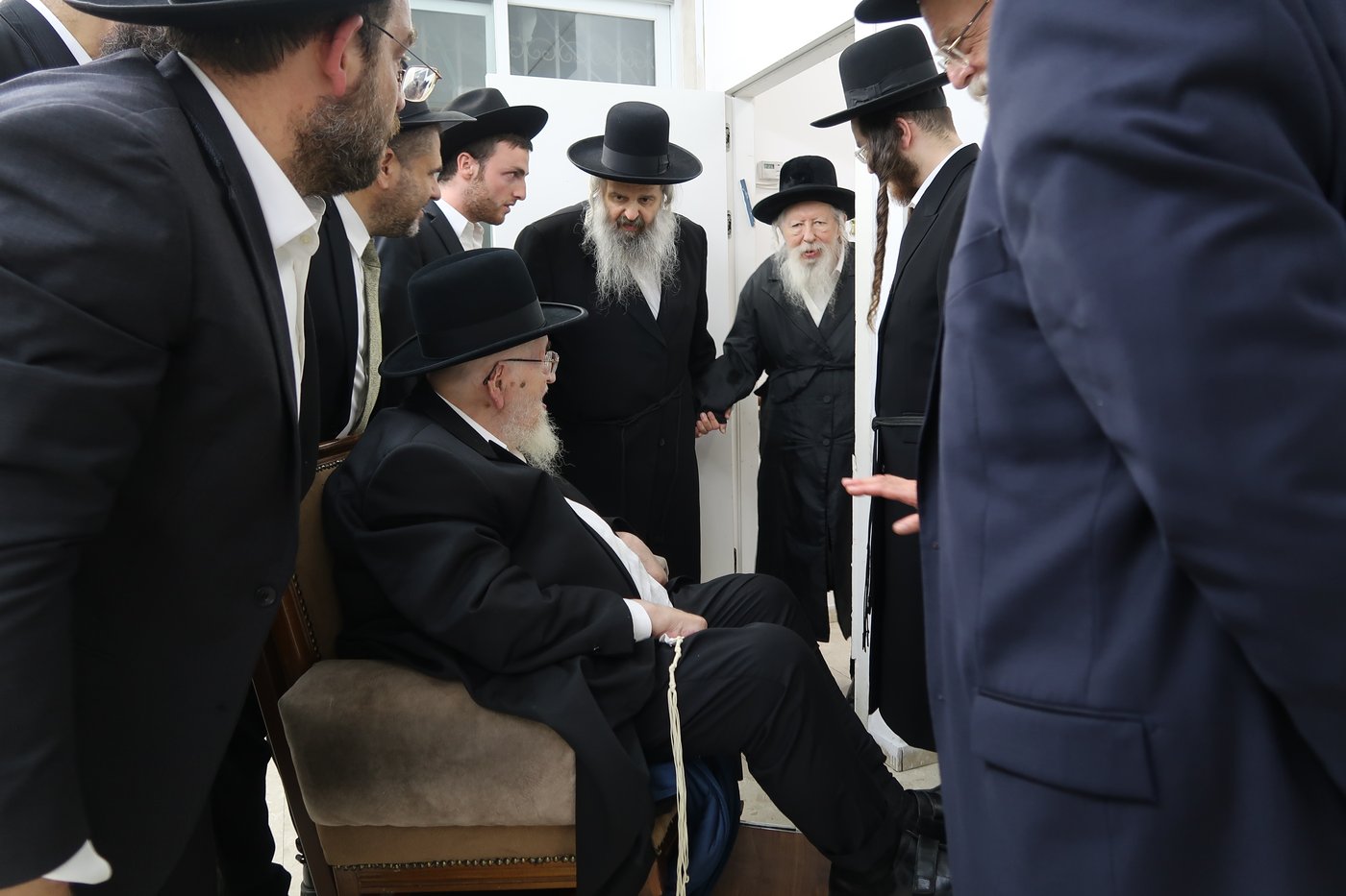הגאון רבי מאיר צבי ברגמן שליט"א בביקור אצל כ"ק האדמו"ר מגור שליט"א