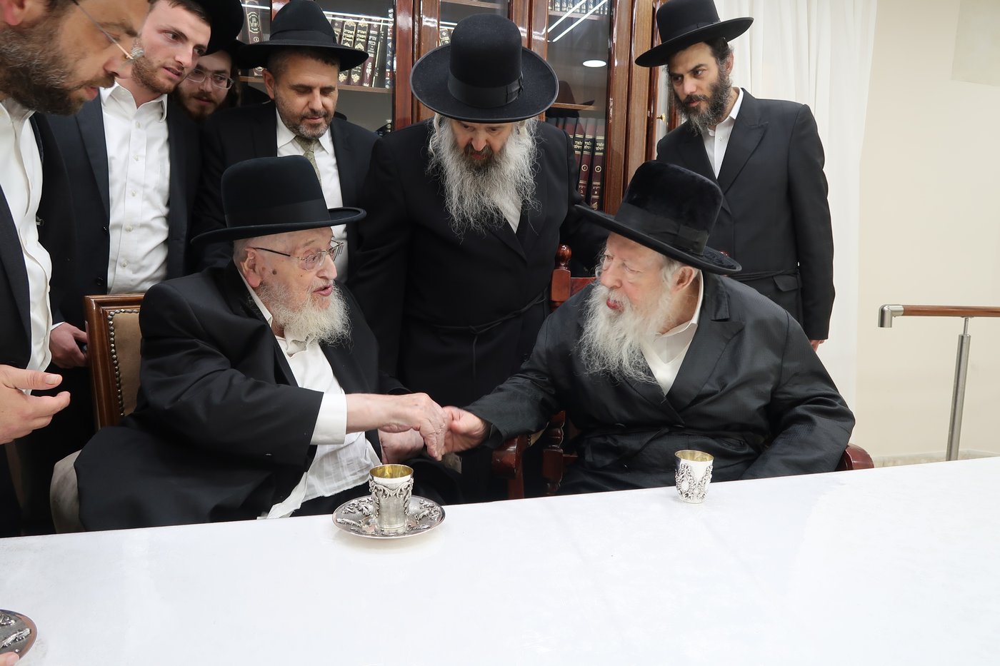 הגאון רבי מאיר צבי ברגמן שליט"א בביקור אצל כ"ק האדמו"ר מגור שליט"א