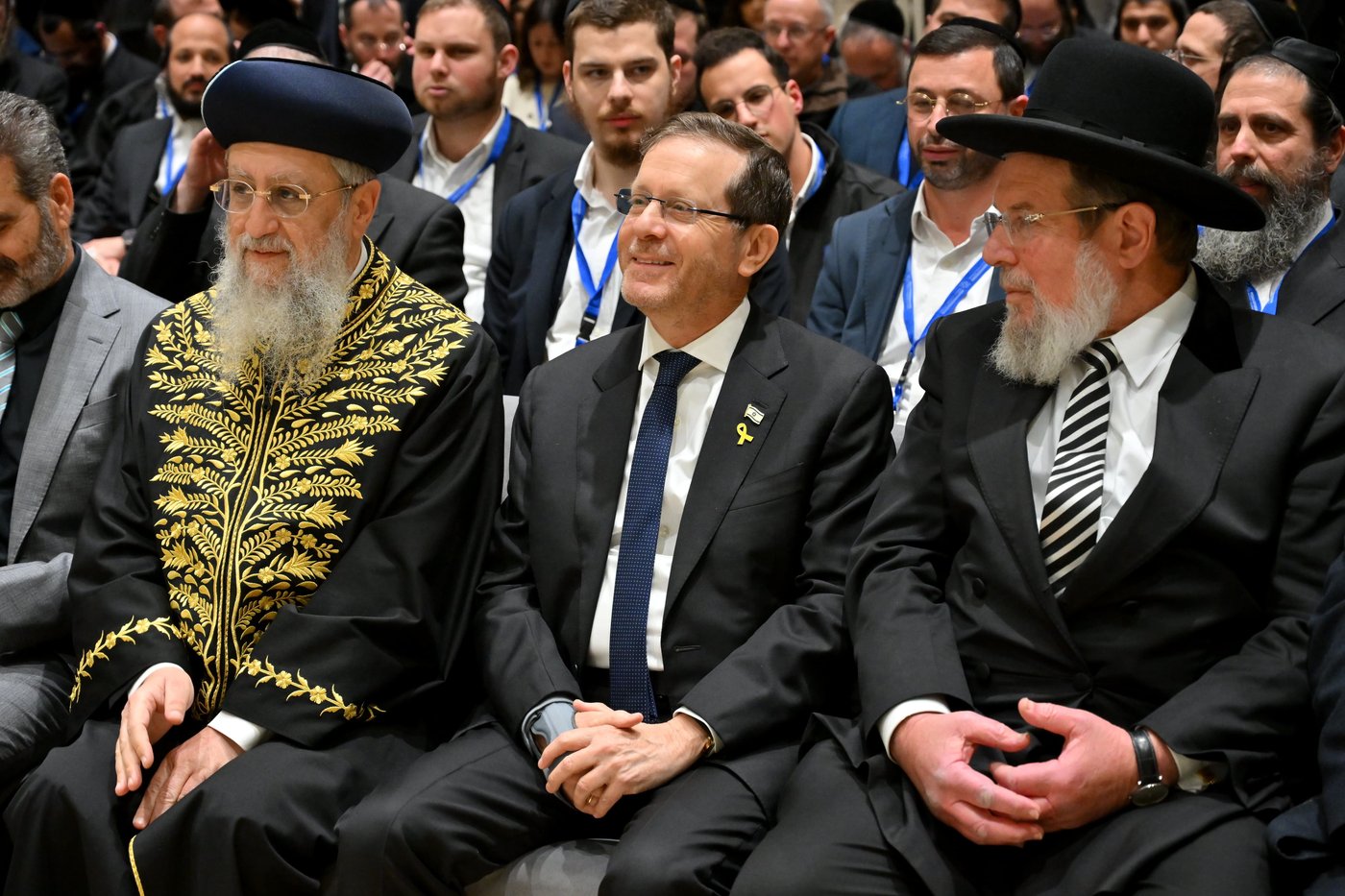 הרבנים הראשיים עם הנשיא הרצוג